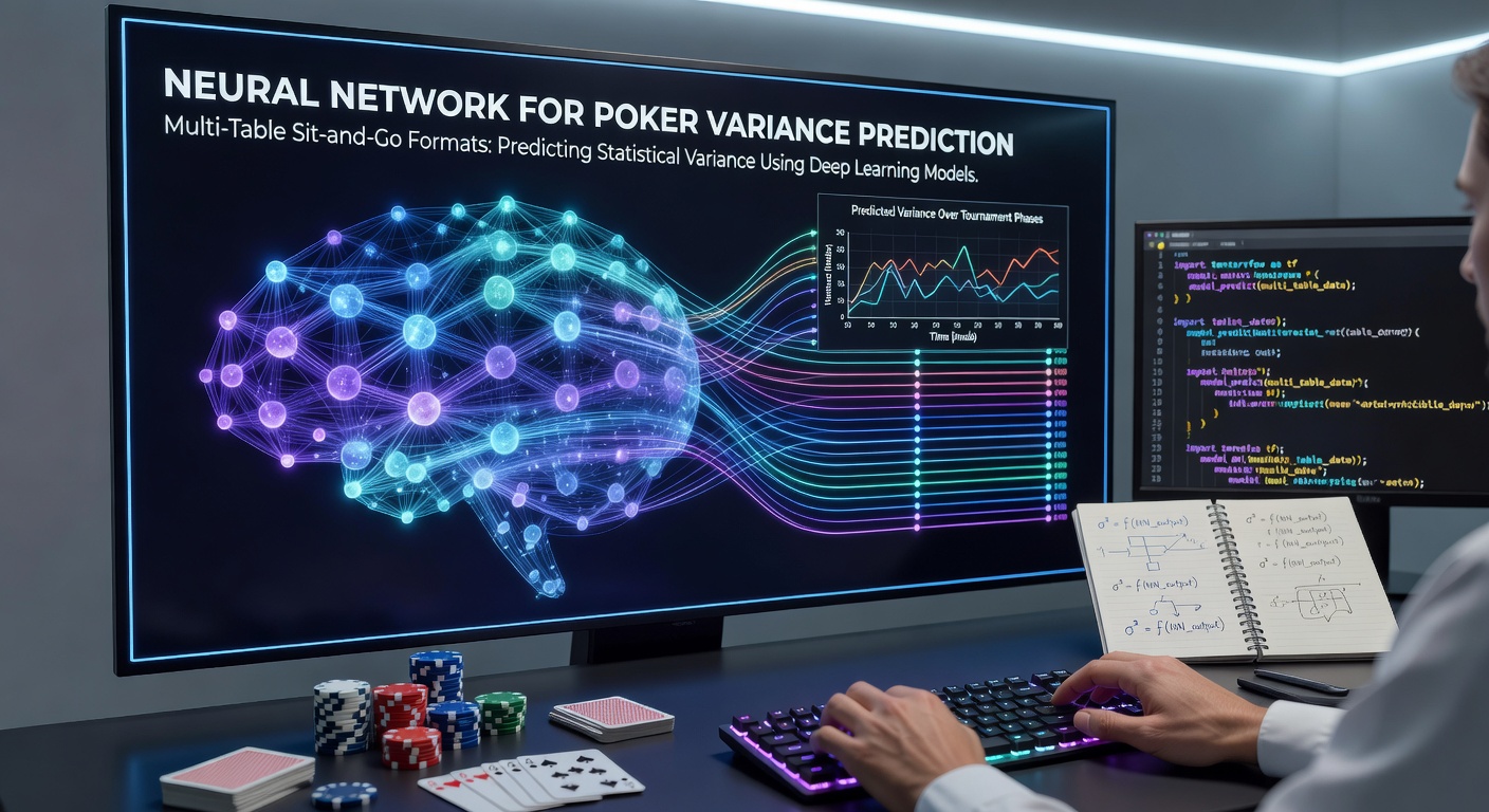 Neural network model analyzing poker variance data across multiple tables