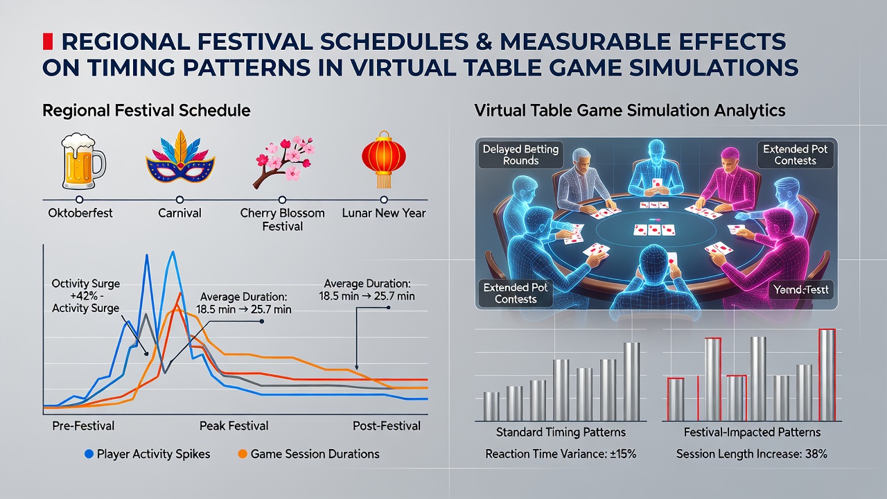 Data dashboards displaying session timing shifts during festival periods